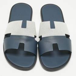 Pre Owned صندل هيرمس إزمير سويدي أزرق كحلي مقاس 44