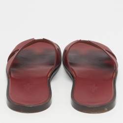 Pre Owned صندل هيرمس إزمير جلد بني مقاس 42