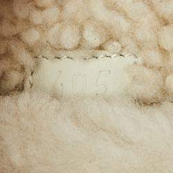 Pre Owned Hermes Black Leather Chypre Sandals Size 40.5