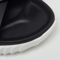 Pre Owned Hermes Black Leather Electric Sandals Size 42