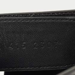 Pre Owned Hermes Black Leather Chypre Sandals Size 41.5