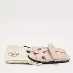 Pre Owned Hermès Beige Suede chypre Flat Sandals Size 40