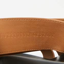 مملوكة مسبقًا Hermes Chypre Size 42.5 Brown Leather Flat Sandals