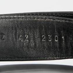 مملوكة مسبقًا صندل سلايد هيرميس شيبر بلون الزيتون الداكن مقاس 42