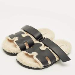 مملوكة مسبقًا صندل هيرمس تشيبريه فرو سويدي بني مقاس 41