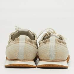 مملوكة مسبقًا Hermès Jet Size 40 Beige Suede Lace Up Sneakers