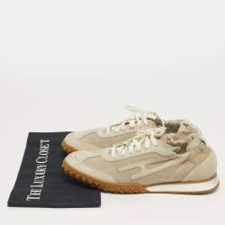 مملوكة مسبقًا Hermès Jet Size 40 Beige Suede Lace Up Sneakers