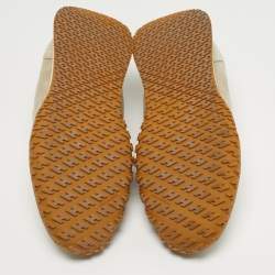 مملوكة مسبقًا Hermès Jet Size 40 Beige Suede Lace Up Sneakers