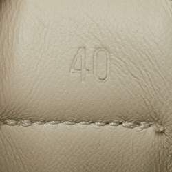 مملوكة مسبقًا Hermès Jet Size 40 Beige Suede Lace Up Sneakers