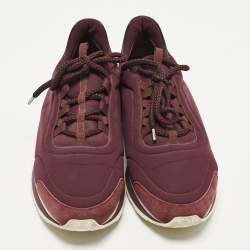 مملوكة مسبقًا Hermes Miles Size 45 Tricolor Leather and Neoprene Lace Up Sneakers