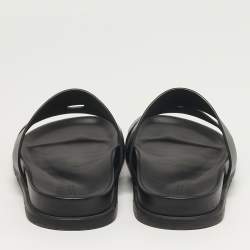 Pre Owned Hermès Ankara Size 44.5 Black Leather Flat Sandals