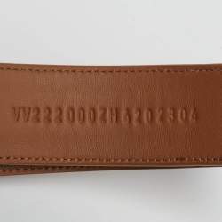 Pre Owned صندل فلات هيرمس شيبر جلد بني مقاس 42