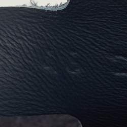 Pre Owned Hermes Go Size 46 Navy Blue Suede Mules