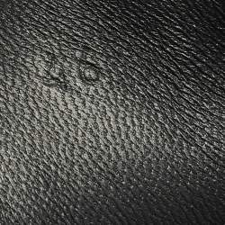 Pre Owned Hermès Bouncing Size 46 Black Knit Fabric and Suede Lace Up Sneakers