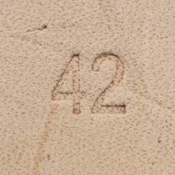 Pre Owned Hermes Trip Size 40 Khaki Suede Espadrille Flats 