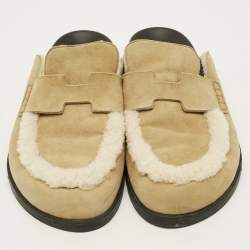 Pre Owned صندل هيرمس جو سويدي أزرق كحلي مقاس 46