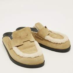 Pre Owned صندل هيرمس جو سويدي أزرق كحلي مقاس 46