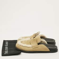 Pre Owned صندل هيرمس جو سويدي أزرق كحلي مقاس 46