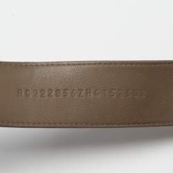 Pre Owned صندل هيرمس شيبر جلد رمادي مقاس 42.5