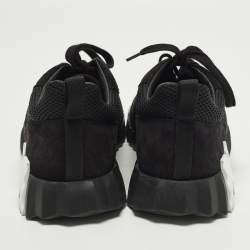 مملوكة مسبقًا Hermès Bouncing Size 46 Black Fabric and Suede Low Top Sneakers