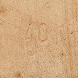 Pre Owned Hermes Izmir Size 40 Black Leather Flat Slide Sandals