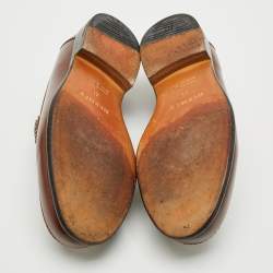 Pre Owned Hermes Kennedy Size 41 Brown Leather Loafers