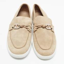 Pre Owned Hermès ignacio Size 40 Beige Suede Loafers