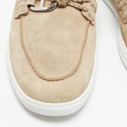 Pre Owned Hermès ignacio Size 40 Beige Suede Loafers