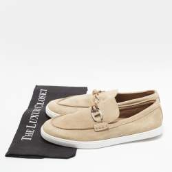 Pre Owned Hermès ignacio Size 40 Beige Suede Loafers