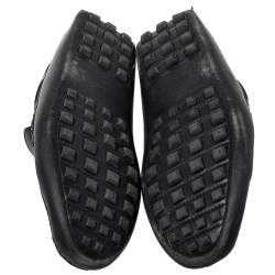 Hermes Black Leather Slip On Irving Loafers Size 41