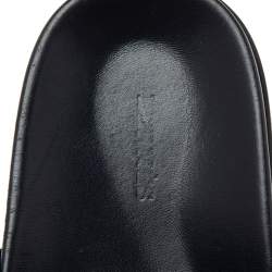 Pre Owned Hermès Navy Blue Suede Flat Sandals Size 42