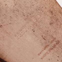 Pre Owned Hermes Brown Ostrich Izmir Sandals Size 42