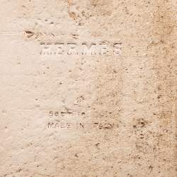 Pre Owned Hermes Brown Leather Izmir Sandals Size 42 