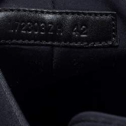 Pre Owned Hermes Black Leather And Neoprene Team Sneakers Size 42