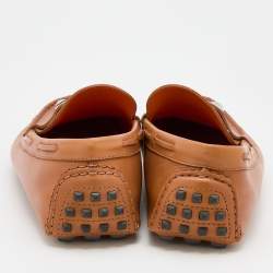 Hermes Tan Leather Irving Loafers Size 41
