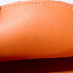 Pre Owned Hermès  Brown Leather Irving Loafers Size 42