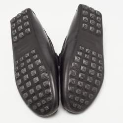 Hermes Black Leather Irving Loafers Size 41.5