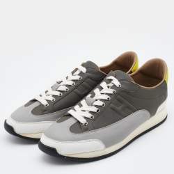 Hermès Multicolor Leather Trail Low Top Sneakers Size 43