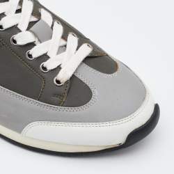 Hermès Multicolor Leather Trail Low Top Sneakers Size 43