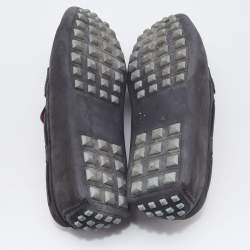 Hermes Grey Nubuck Leather Kennedy Loafers Size 41