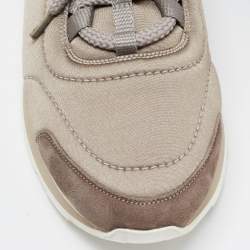 Hermes Tri Color Leather, Neoprene and Suede Buster Sneakers Size 39.5