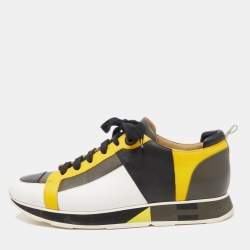 Hermes Multicolor Leather Rebus Sneakers Size 42