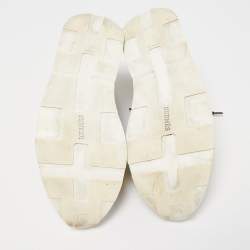 Hermes Multicolor Leather Rebus Sneakers Size 42