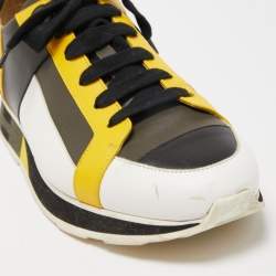 Hermes Multicolor Leather Rebus Sneakers Size 42