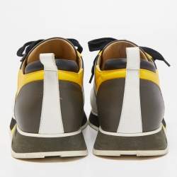 Hermes Multicolor Leather Rebus Sneakers Size 42
