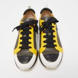 Hermes Multicolor Leather Rebus Sneakers Size 42