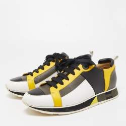Hermes Multicolor Leather Rebus Sneakers Size 42