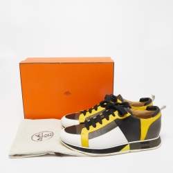 Hermes Multicolor Leather Rebus Sneakers Size 42
