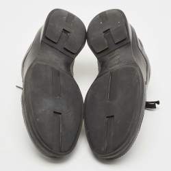Hermes Black Leather Low Top Sneakers Size 45