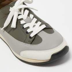 Hermes Tricolor Leather Trail Sneakers Size 43